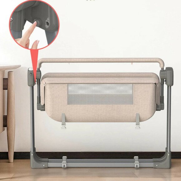 NewbornBaby Electric Cradle Rocking Bed Newborn Smart Coax Baby Soothing - Picture 3 of 5